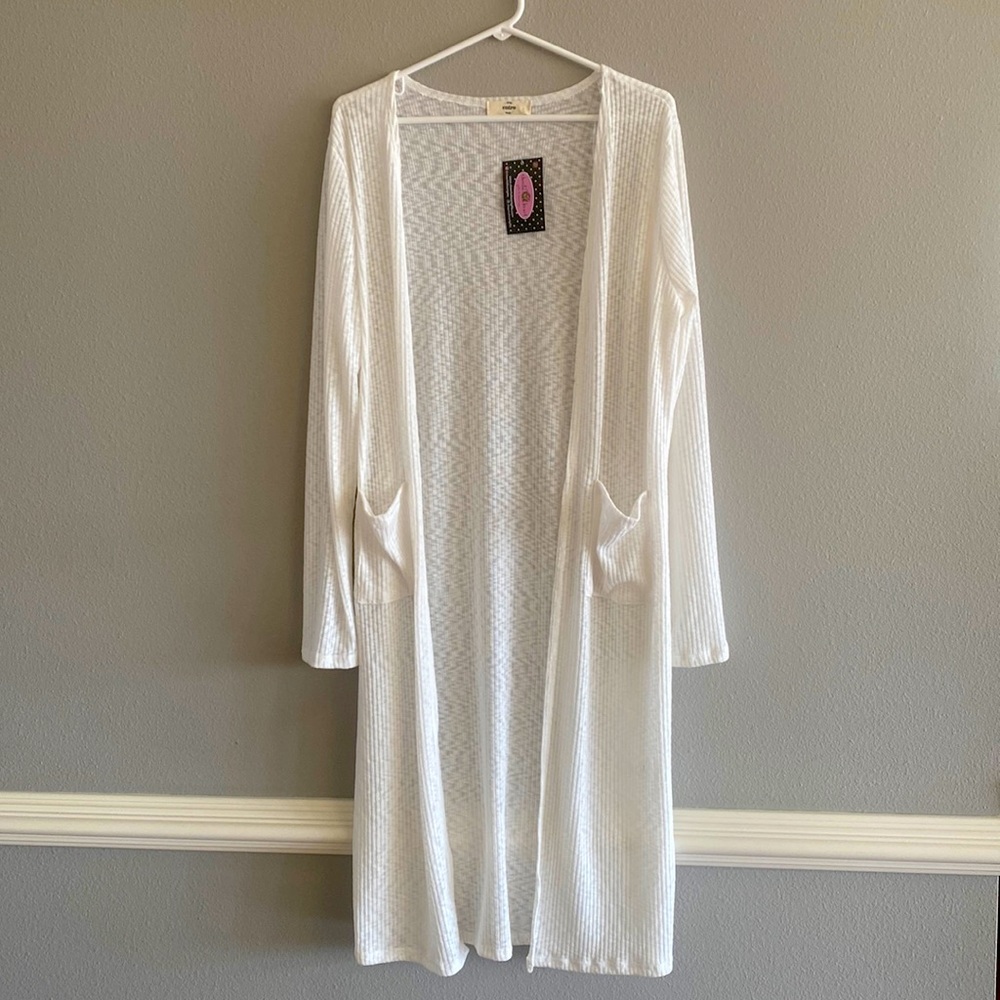 NWT lightweight duster cardigan size medium